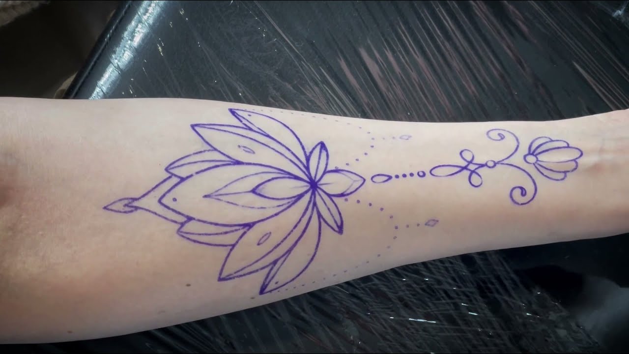 Small Linework tattoo | Real time
