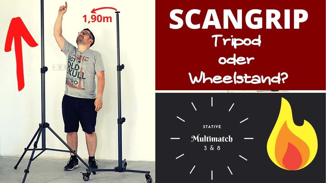 Scangrip Tripod & Wheelstand Ständer & Fahrgestell