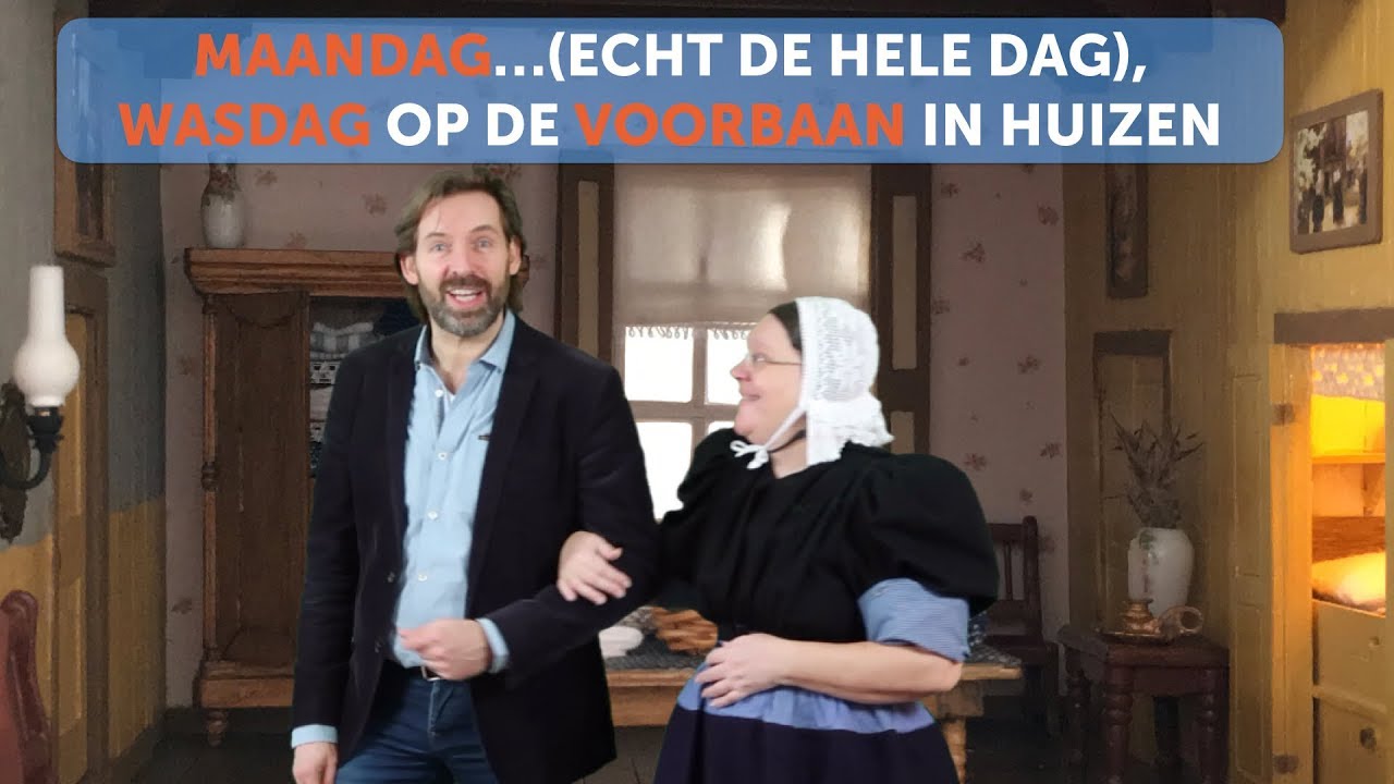 Maandag... (echt de hele dag), wasdag op de Voorbaan in Huizen