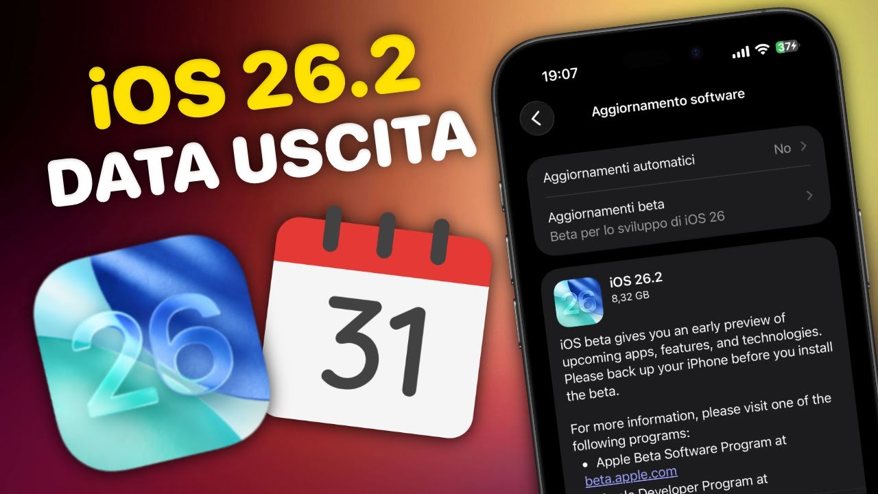 iOS 26.2 UFFICIALE: La Data di Rilascio è FINALMENTE QUI #iPhoneWeek