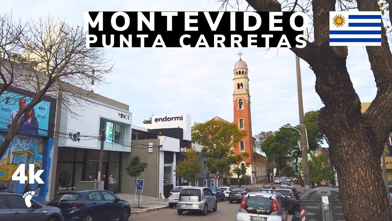 [4K] Walking in walking in a rich neighborhoodof the capital of Uruguay. Montevideo / 2025
