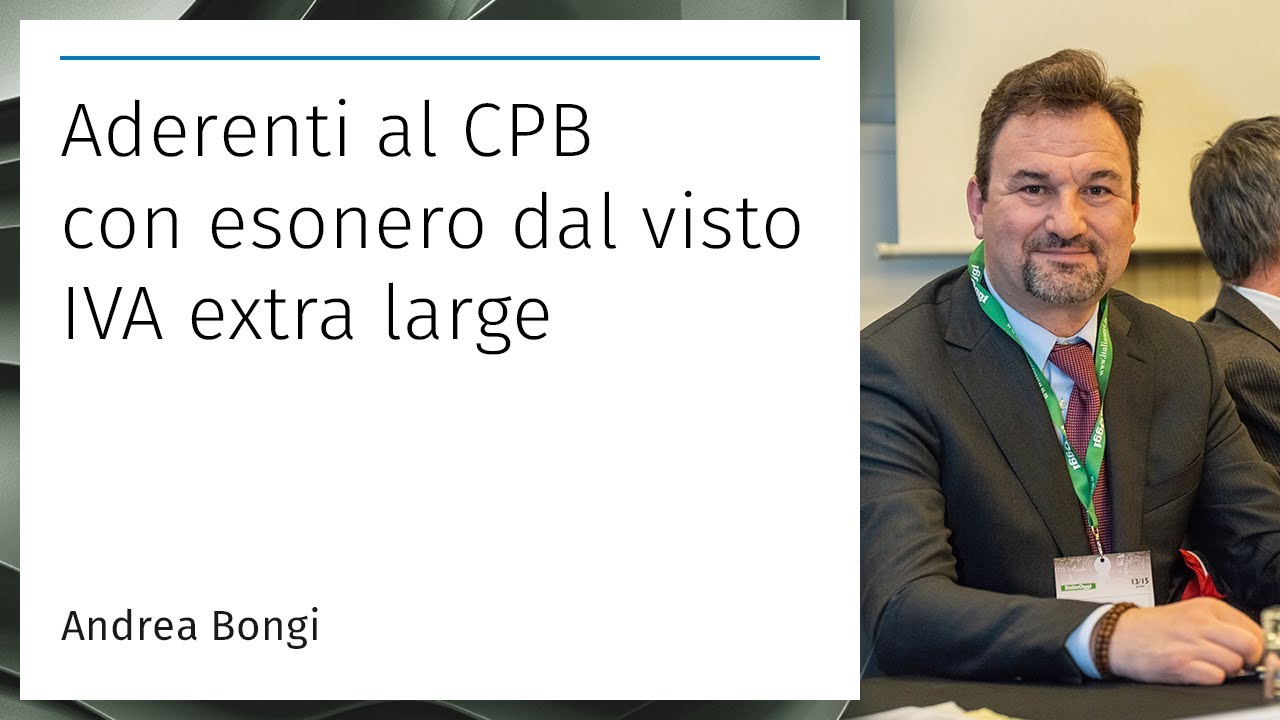 Aderenti al CPB con esonero dal visto IVA extra large