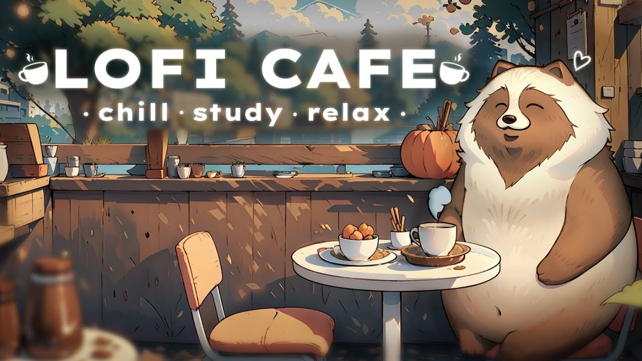 🍁 Tanuki's Autumn Coffee Shop ☕ Mellow Lofi for Focus & Unwinding
