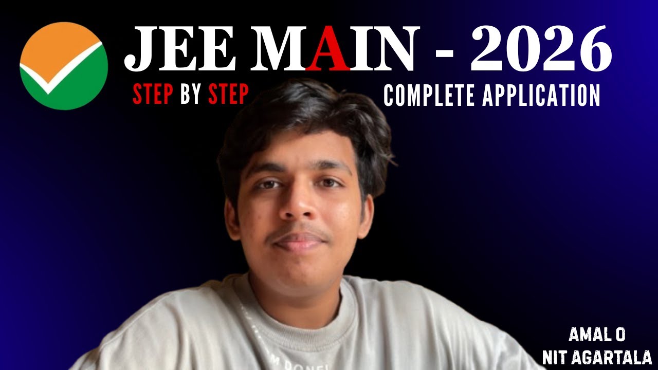 JEE MAIN 2026 | Session 1/2 Online Application | Step by Step Process | AMAL O | Malayalam