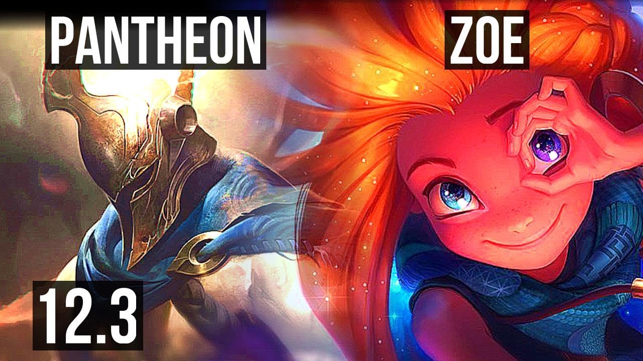 PANTHEON vs ZOE (MID) (DEFEAT) | 4.2M mastery, 3/2/12, 500+ games | KR Master | 12.3