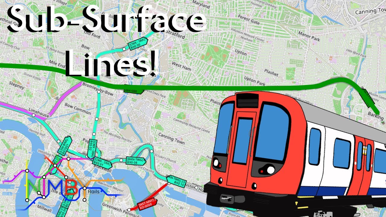 East London Transit! Extending the District Line into London | Nimby Rails | UK London Map Part 2