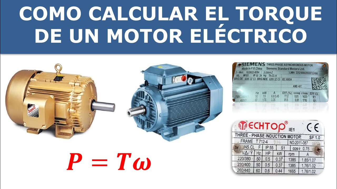 Cómo calcular el torque de un motor eléctrico