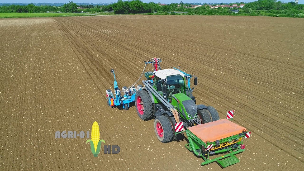 Semis de Soja BIO en 11 rangs avec un FENDT 720 de 2018