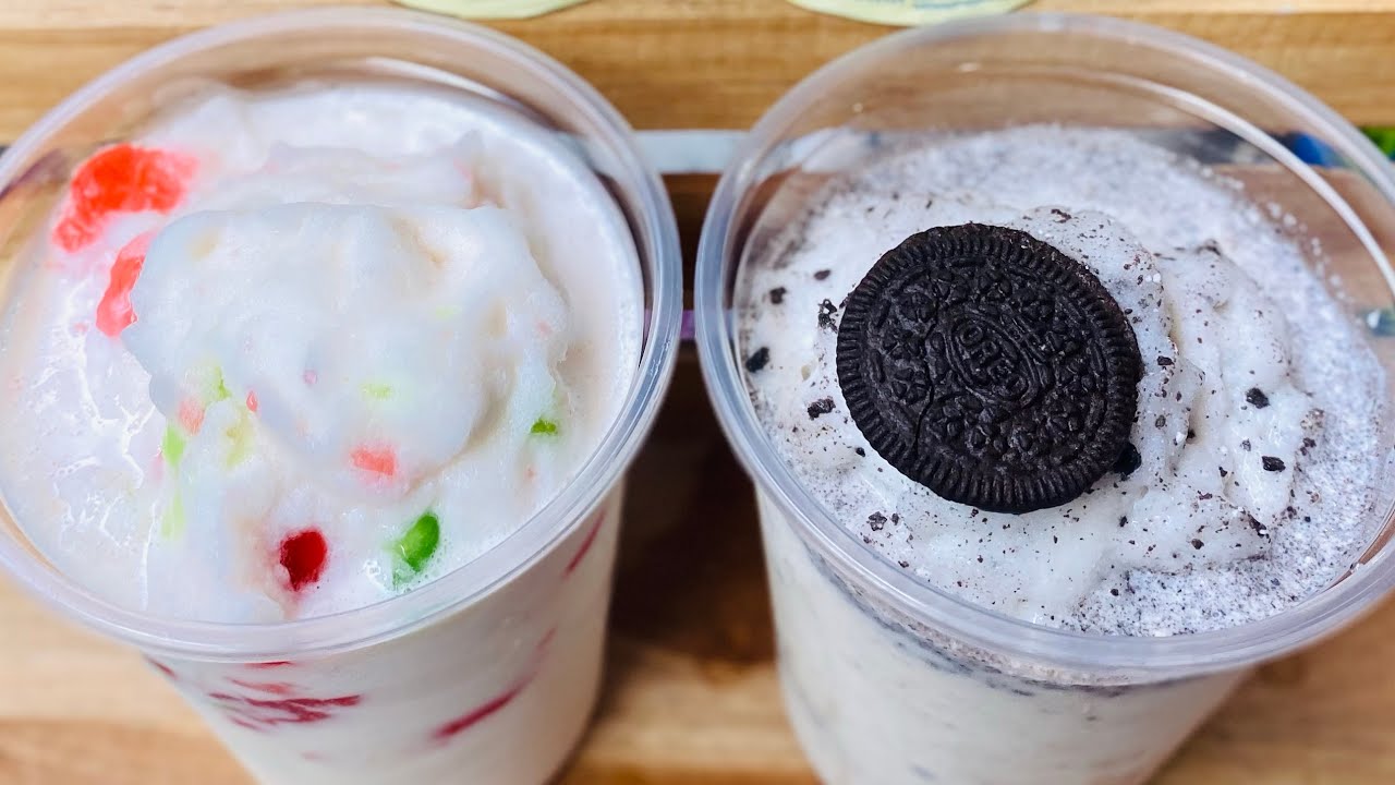 Fresh Milk Oreo Smoothie & Fresh Milk Jelly Smoothie | Thai Street Food | Street Drink | Very Food