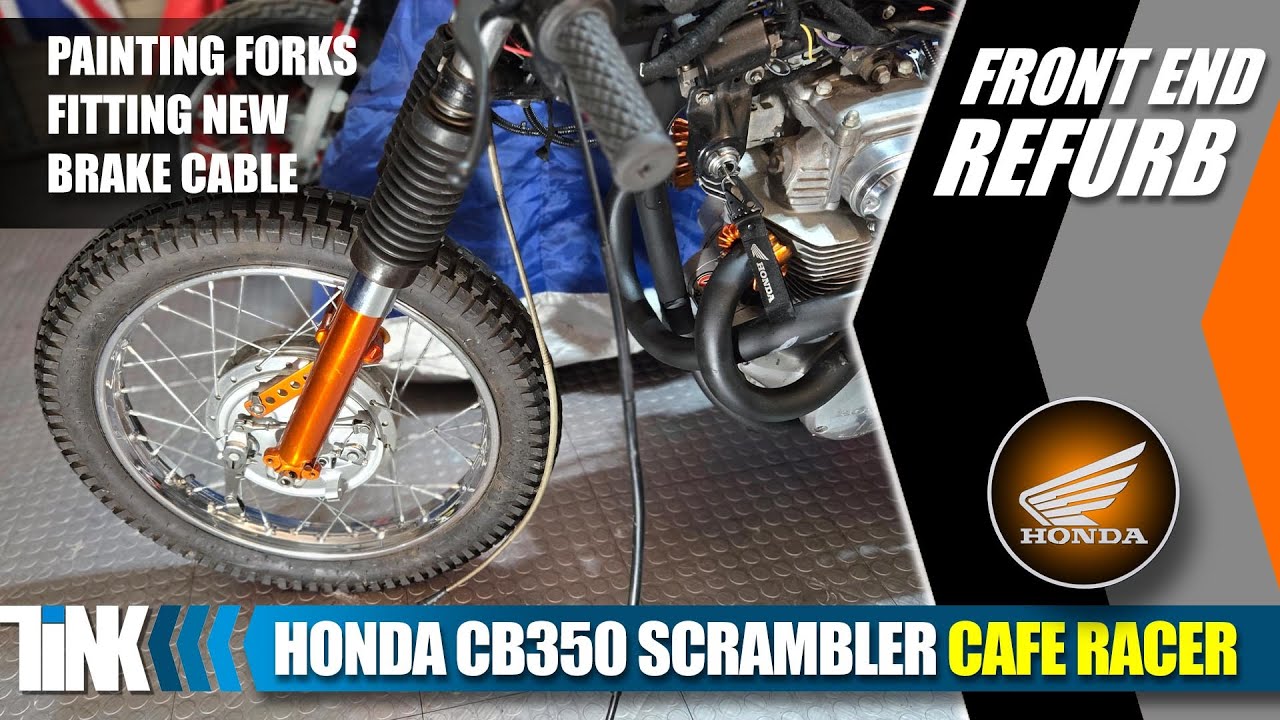Ремонт передней части Honda CB350 | Ремонт вилок, тормозов и колёс