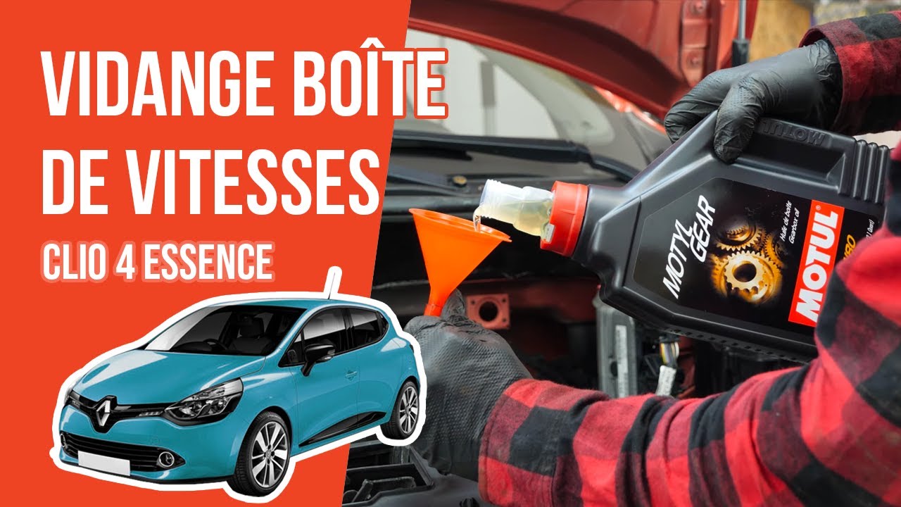 Comment Vidanger la boîte de vitesses Clio 4 1.2 16V 🛢