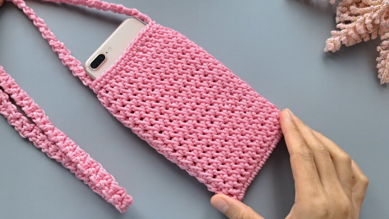 DIY crochet phone bag for beginners | Chompu Handicrafts
