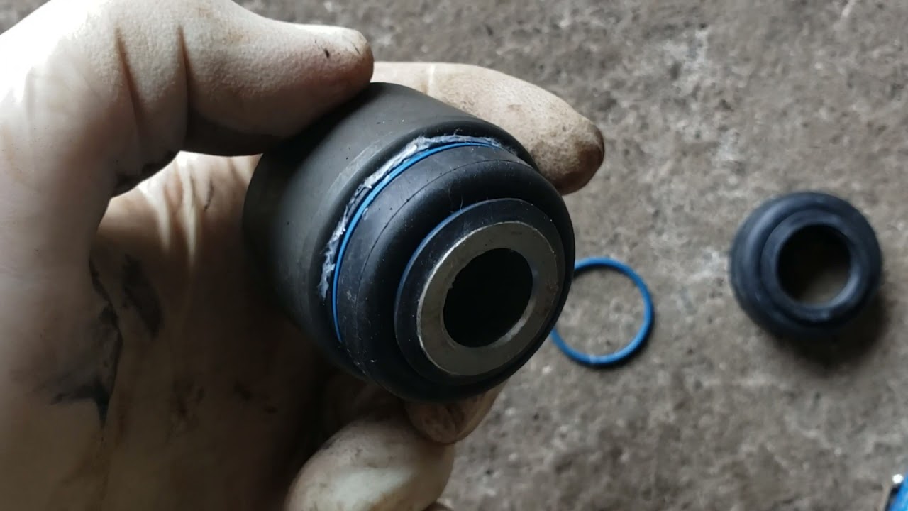 2012 Ford Flex replacing rear upper spherical knuckle bushing that connects to upper control arm