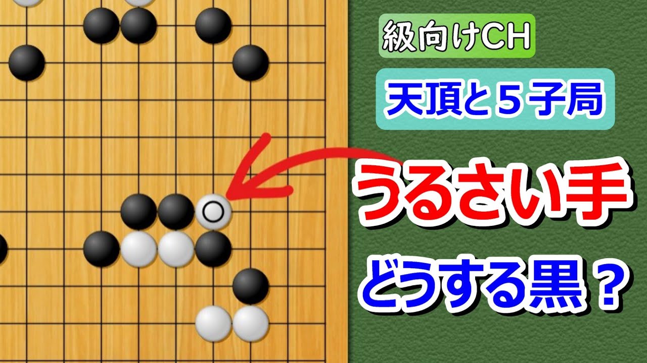 【囲碁】級向け・5子局　ぼ~と見てるだけで碁がわかる