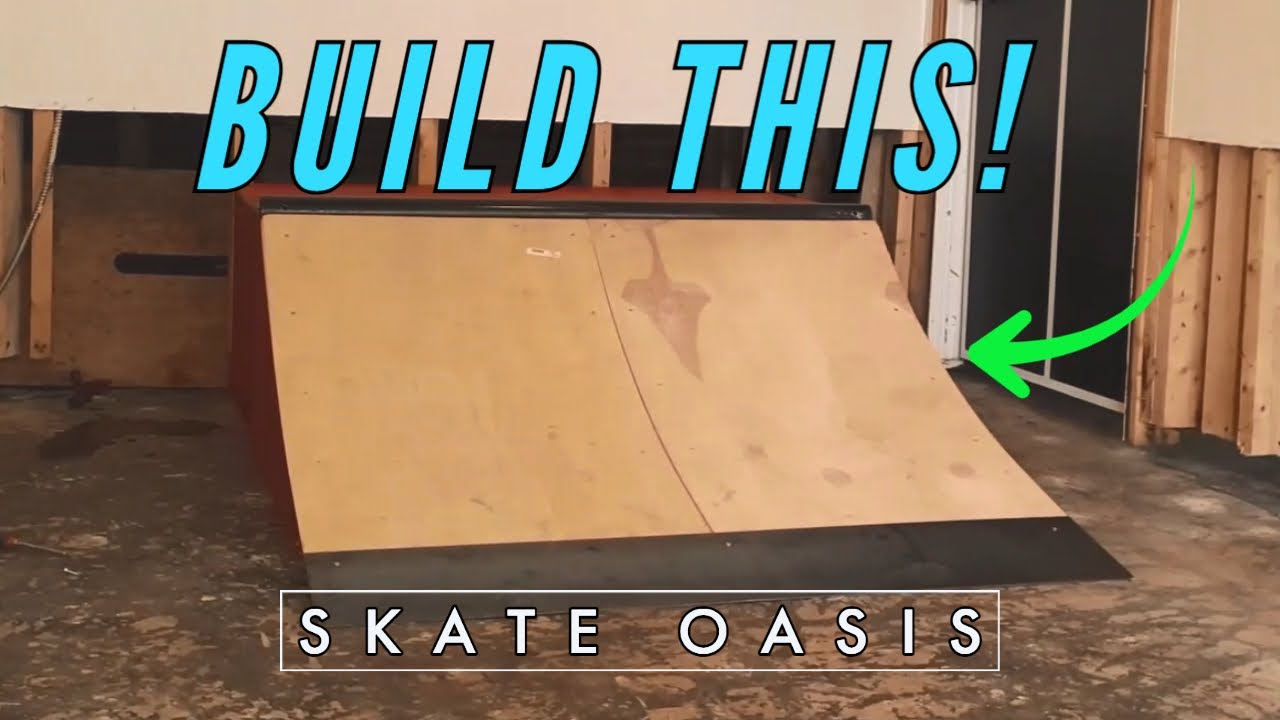 HOW TO BUILD AN AWESOME & EASY SKATEBOARDING QUARTER PIPE!