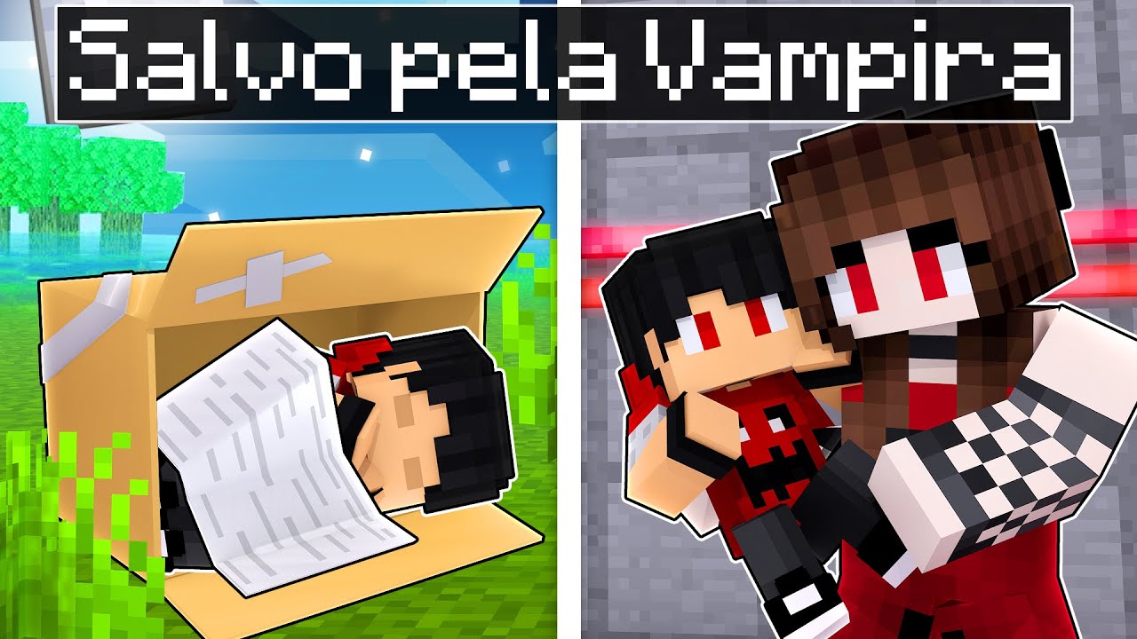 Fui salvo pela GAROTA VAMPIRA no Minecraft ‹‹ P3DRU ››