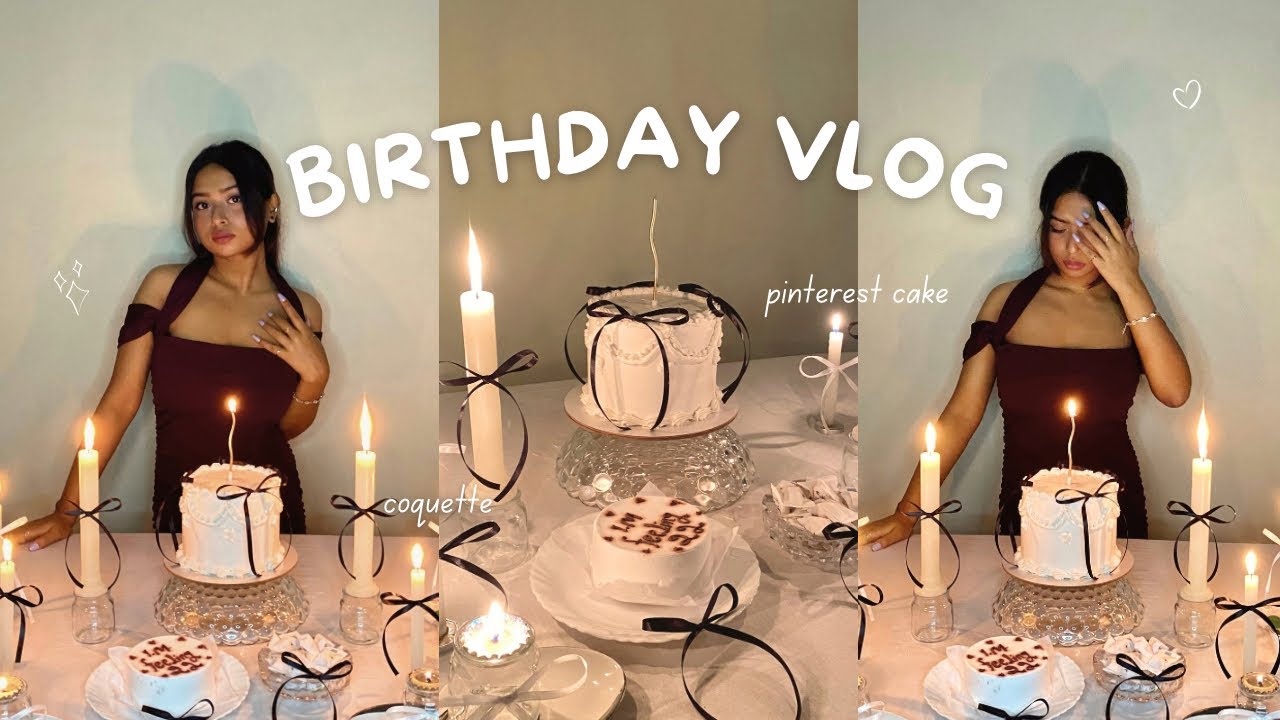 Birthday Vlog 🎂🎀 pinterest inspired, coquette aesthetic, brunch & more!