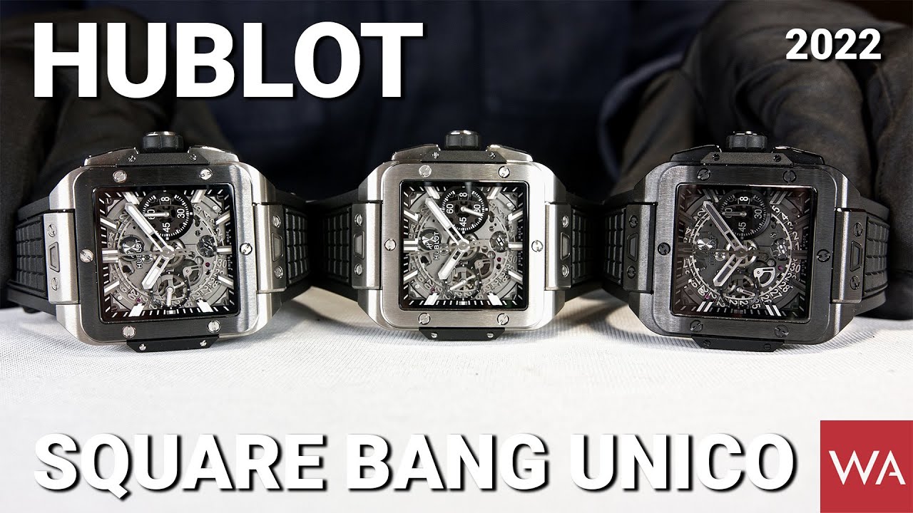 HUBLOT Square Bang Unico. A new shape, the fourth pillar of the brand.
