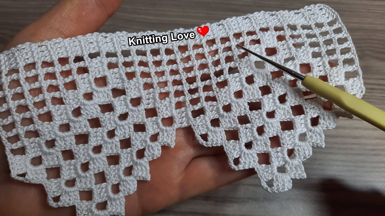 PERFECT 😍 Stunning Filet Crochet Net Pattern | Knitting Online Tutorial for Beginners