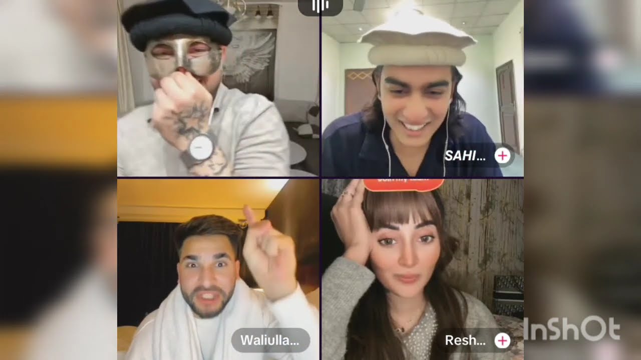 #waliullah and #jerry and #sahil and #reshma funny gapshap tiktok live video very funny video trend