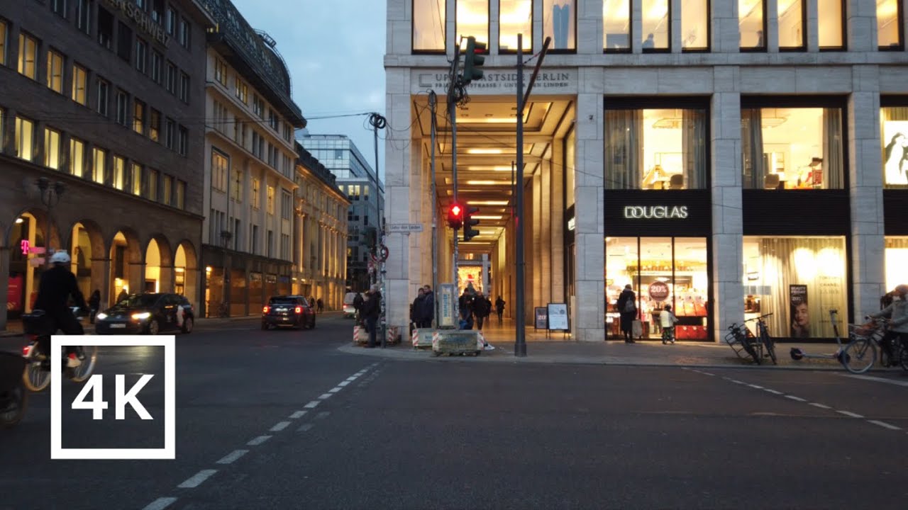[4K] Berlin - Walking from Stadtmitte to Friedrichstra&szlig;e