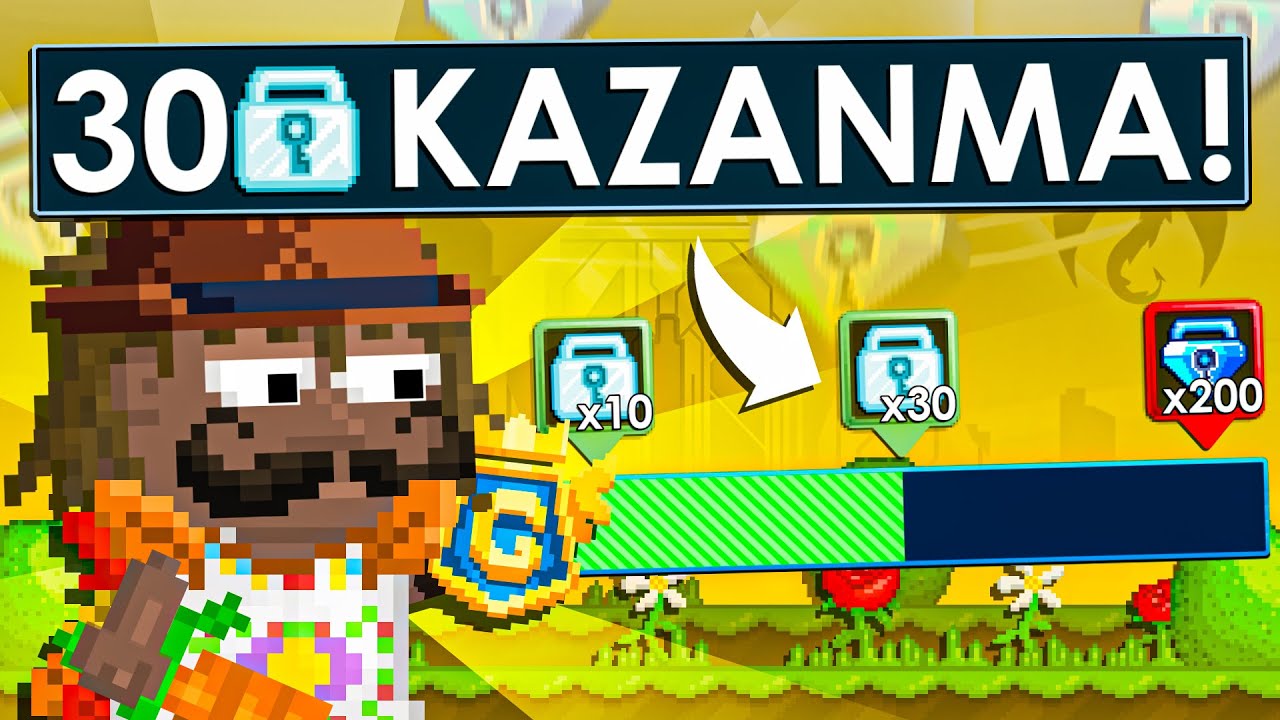 %95 İNDİRİMLE GROW PASS ALMAK | 30 DL KAZAN ➤ Growtopia Türkçe