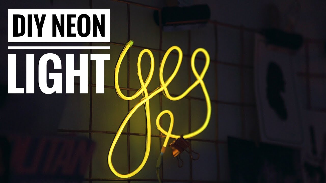 KASIE BARTON - DIY NEON LIGHT | HOW TO #LETSSTAYHOME