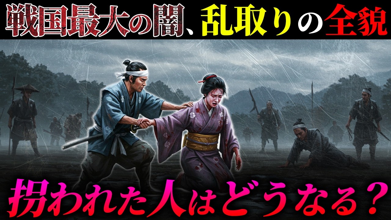 【戦国最大の闇】乱取りの全貌...拉致や人身売買が当然に行われていた？