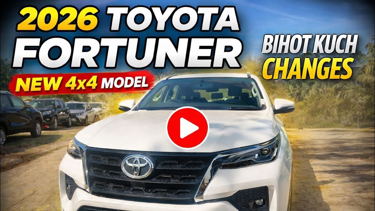 2026 Toyota Fortuner 4x4 😱 Itne Bade Changes? Full Review Hindi!
