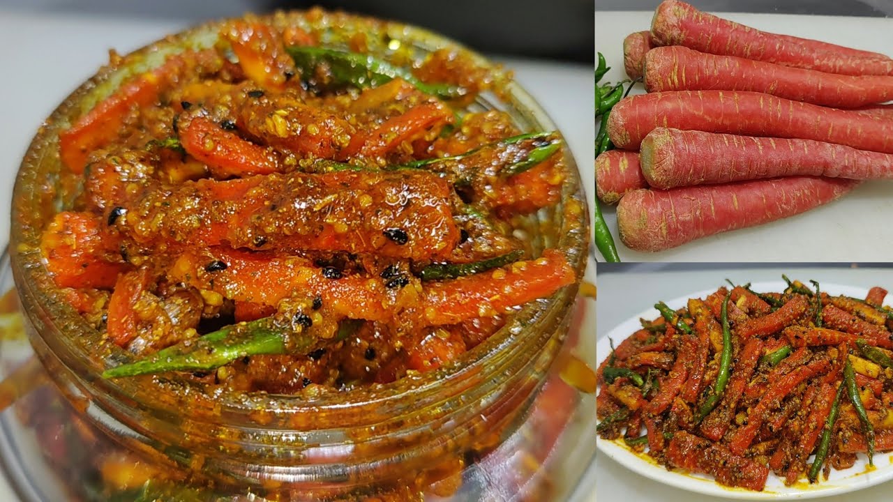 Острые маринованные огурцы из моркови и чили, которые хранятся годами/Gajar Mirch ka Achar/Морков...