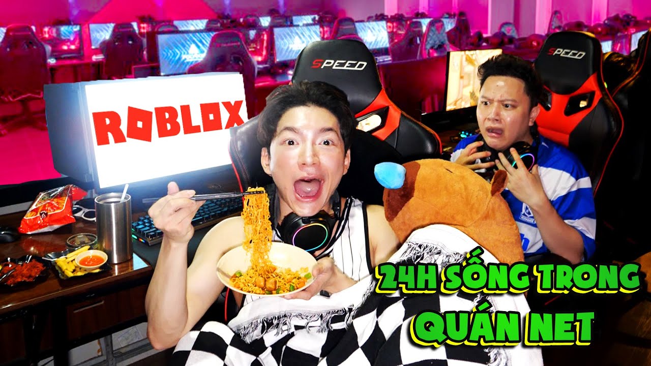 Thử Thách 24H Sống Trong Quán Net - Ai Sợ Thì Đi Về!!