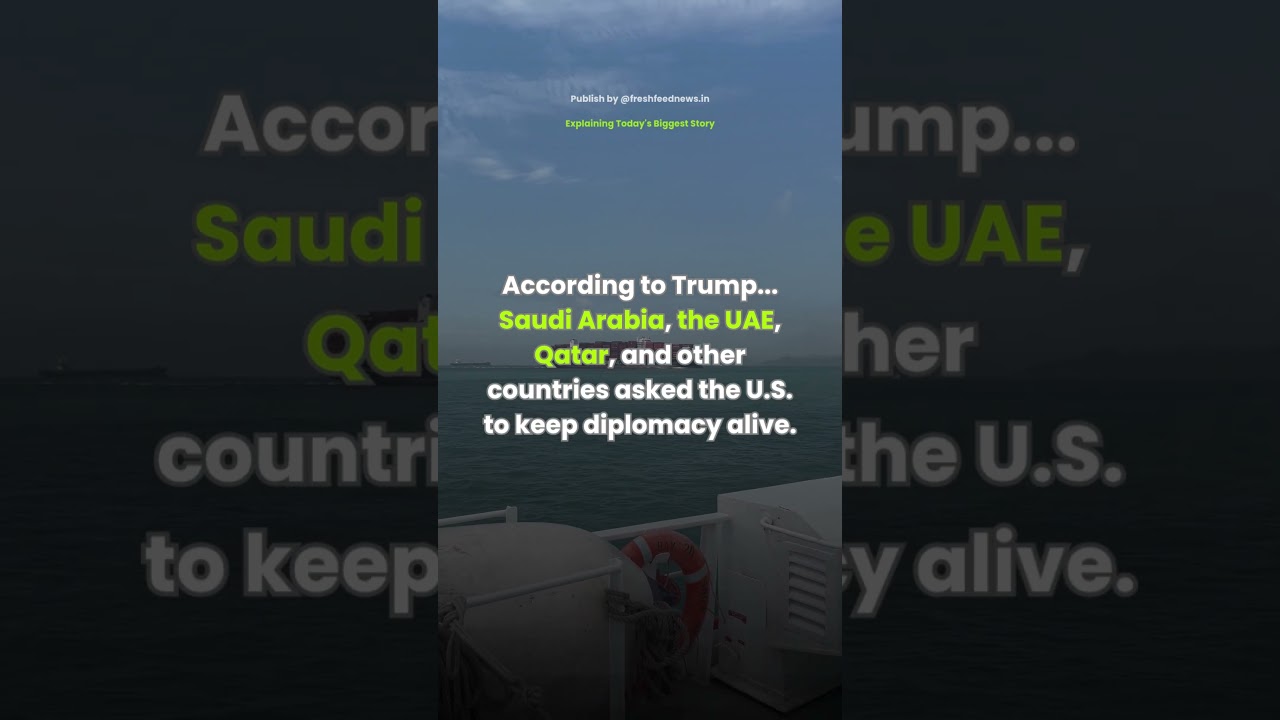 Trump's Final Warning to Iran? 😳 The World Is Watching... #shorts #usiranwar #trump #trending