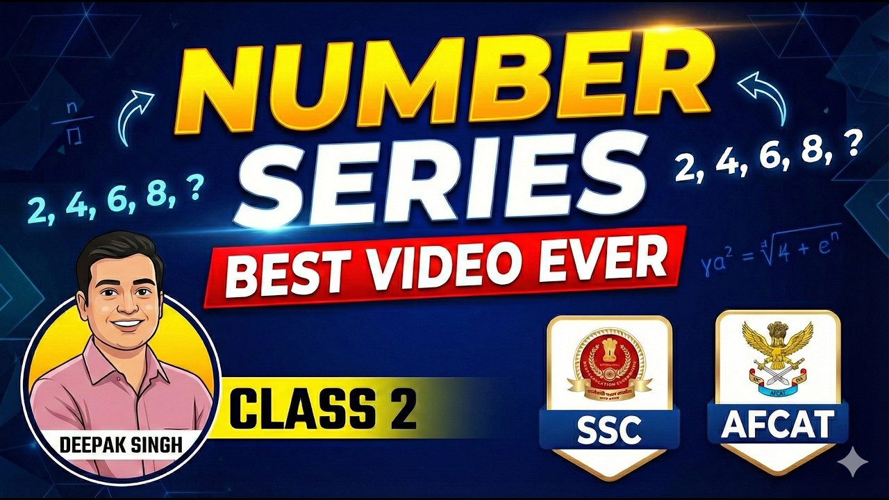 Number series Reasoning Tricks | Crack SSC & AFCAT 2026 | Mission Selection (Class 2)