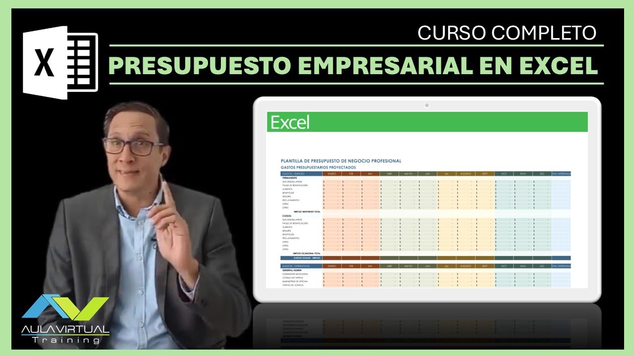 CURSO COMPLETO : PRESUPUESTO EMPRESARIAL CON EXCEL