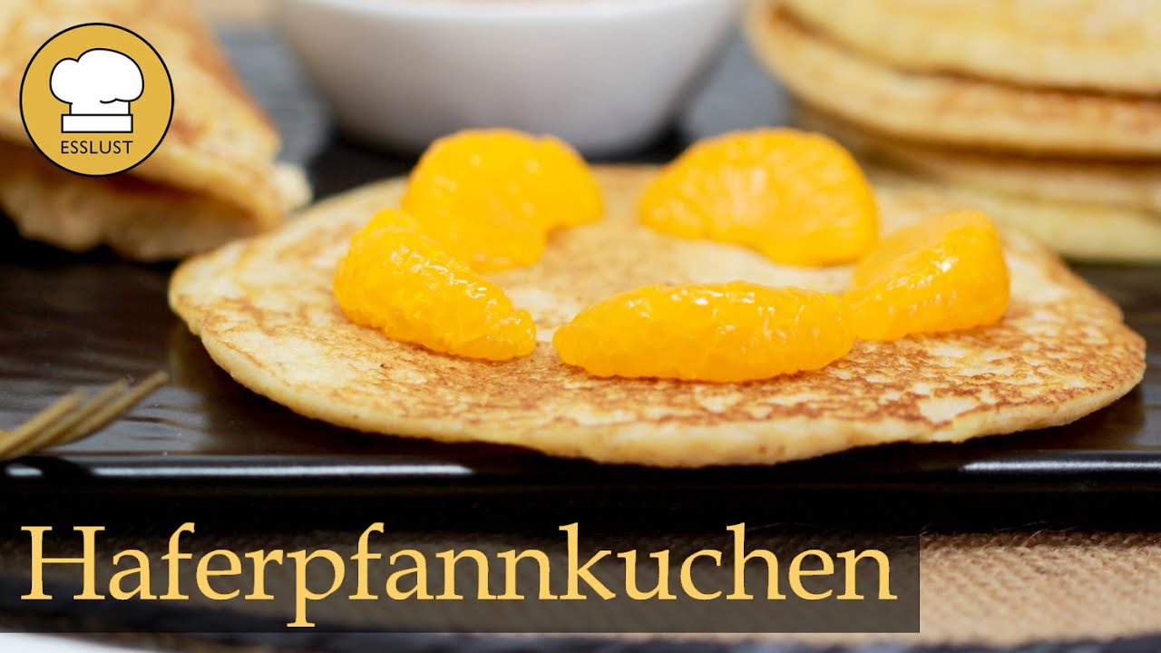 HAFERPFANNKUCHEN mit nur 3 ZUTATEN - leckere Frühstücksidee