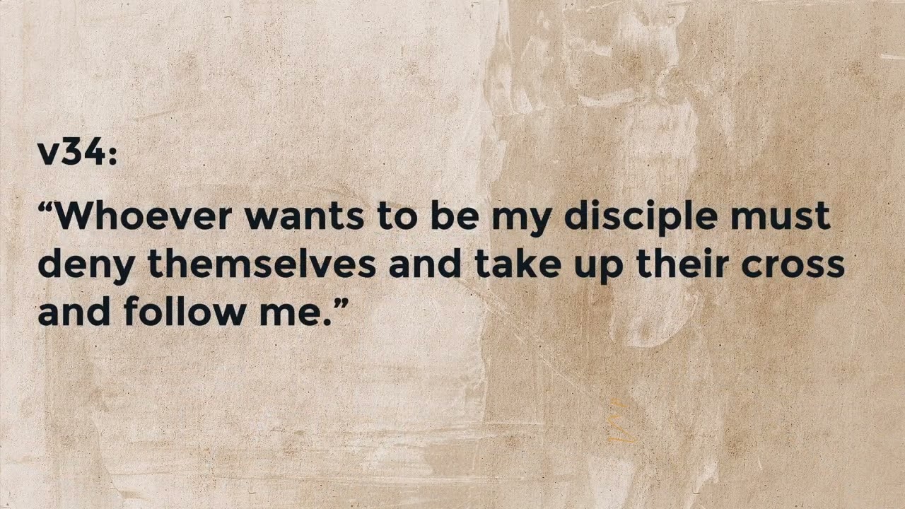 Losing Life to Find It  -  Mark 8: 34-38  -  Ps Tristan