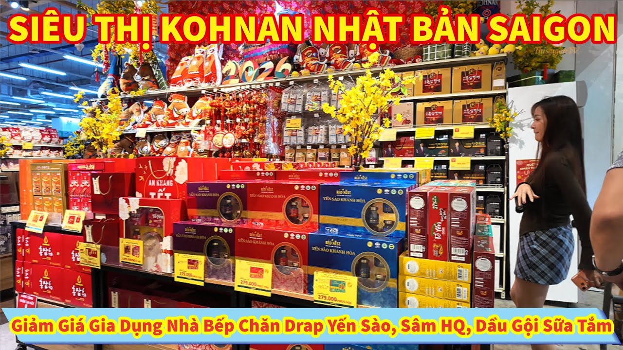SIÊU THỊ KOHNAN NHẬT BẢN Giảm Giá Gia Dụng Nhà Bếp Chăn Drap Yến Sào, Sâm HQ, Dầu Gội Tắm Chất Đống