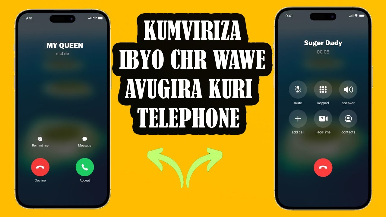 (GUHUZA SIM CARD)  KUMVIRIZA IBYO CHR WAWE AVUGIRA KURI TELEPHONE