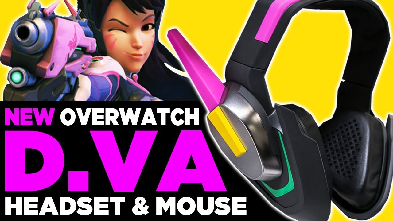 Overwatch: NEW D.Va Headset, Mouse & Mouse Mat Review!
