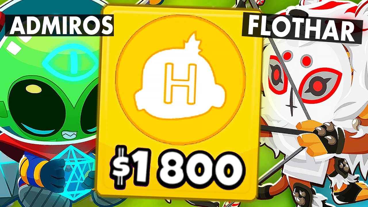 DOBRY BOHATER = 100% WYGRANA?! LOSOWE MAŁPKI w BLOONS TD 6 z ADMIROSEM!