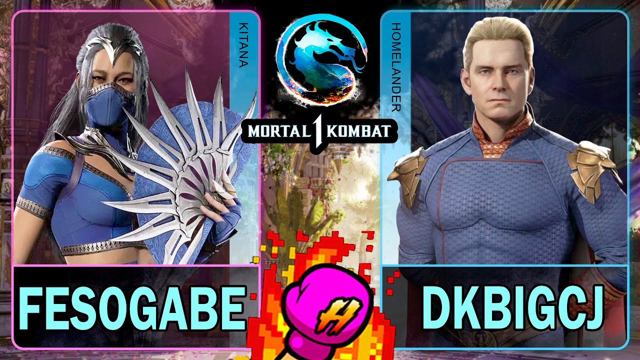 MK1 Fesogabe (KITANA) VS DKBigCJ (HOMELANDER)🥊Mortal Kombat 1🥊4K 60ᶠᵖˢ