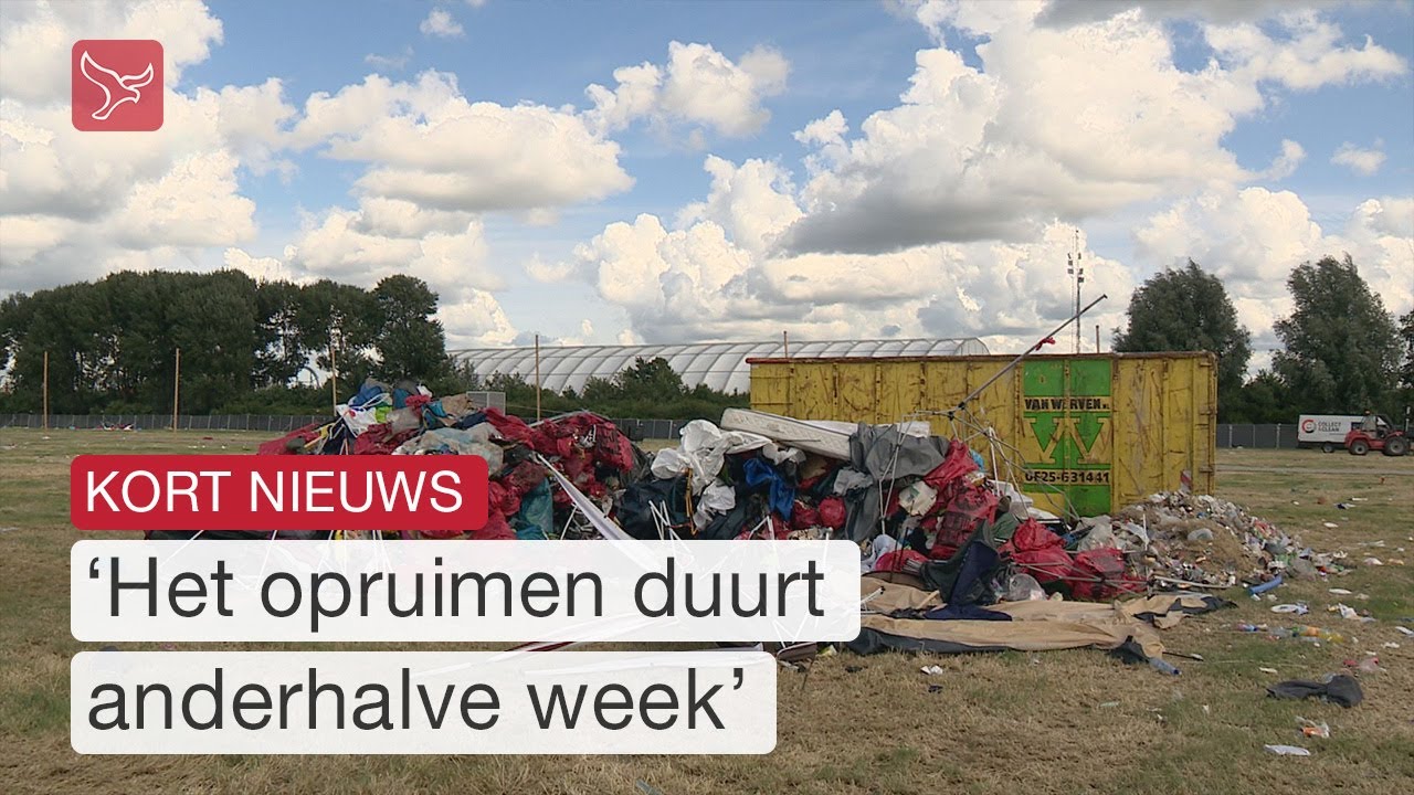 Tonnen aan afval na Defqon.1 | Omroep Flevoland