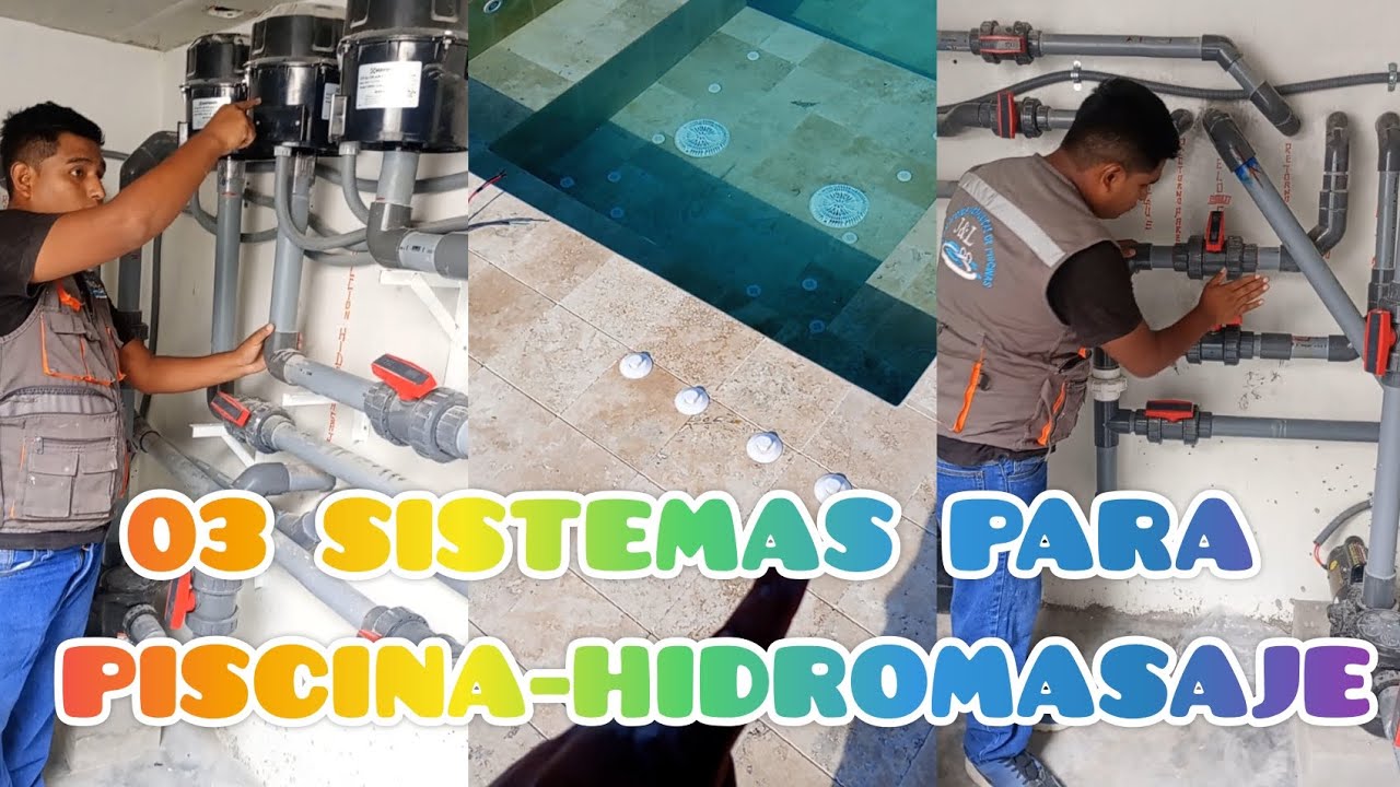 INSTALACION DE SISTEMA DE PISCINA Y HIDROMASAJE #blowers #cascadas #pool #hidromassagem