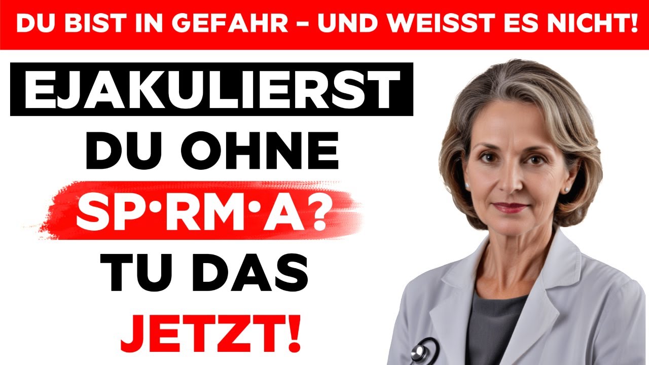 Wenn du älter bist und kein Sperma mehr kommt, handle sofort