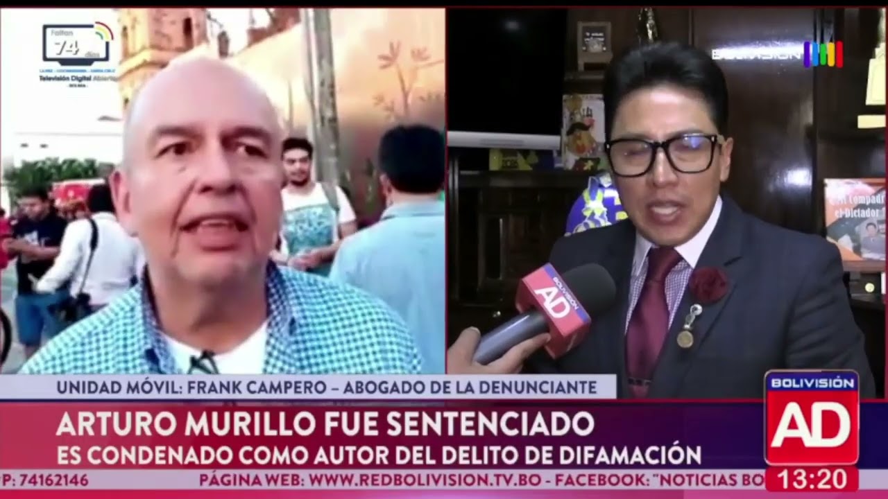 Arturo Murillo es condenado por el delito de difamación