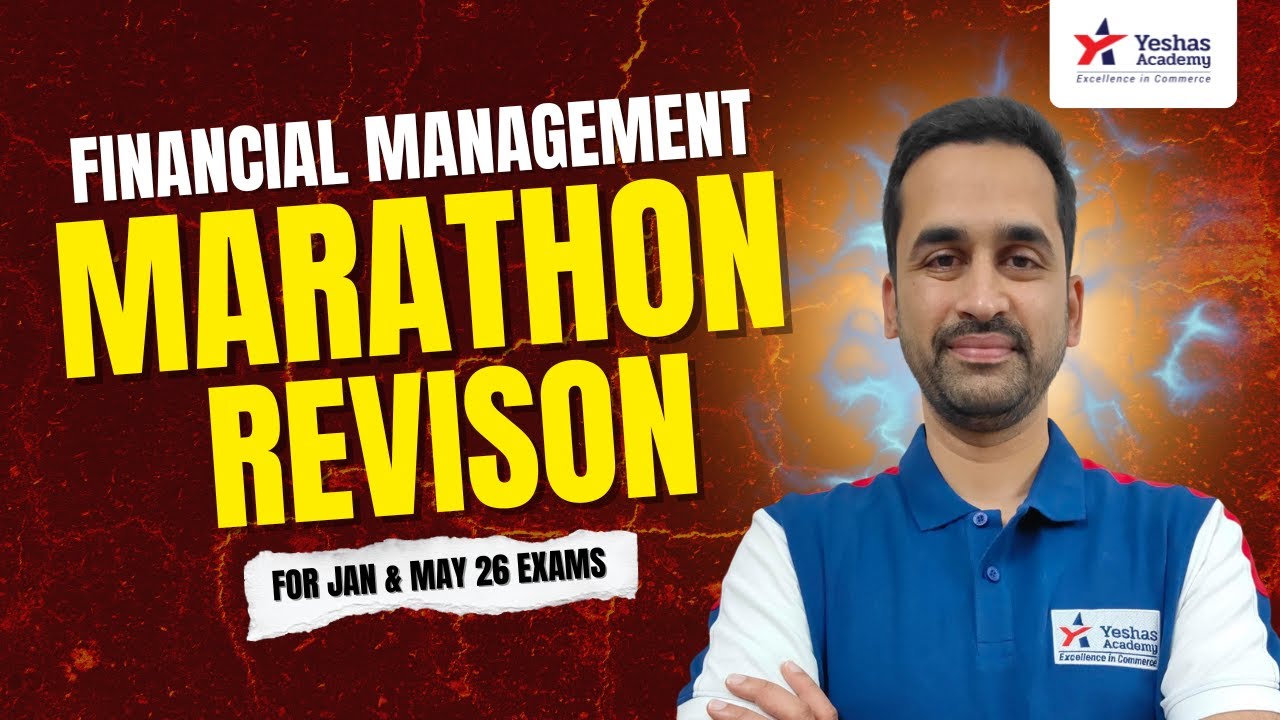 FM Marathon Revision | CA Intermediate Jan, May 2026 Exams | In English | CA Dhananjay Bhave