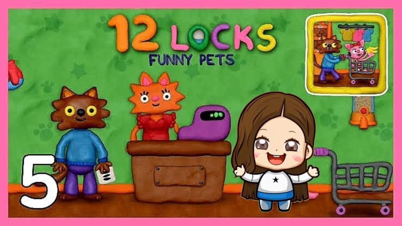Fazendo Compras de 12 ítens - level 5 (12 locks funny pets)