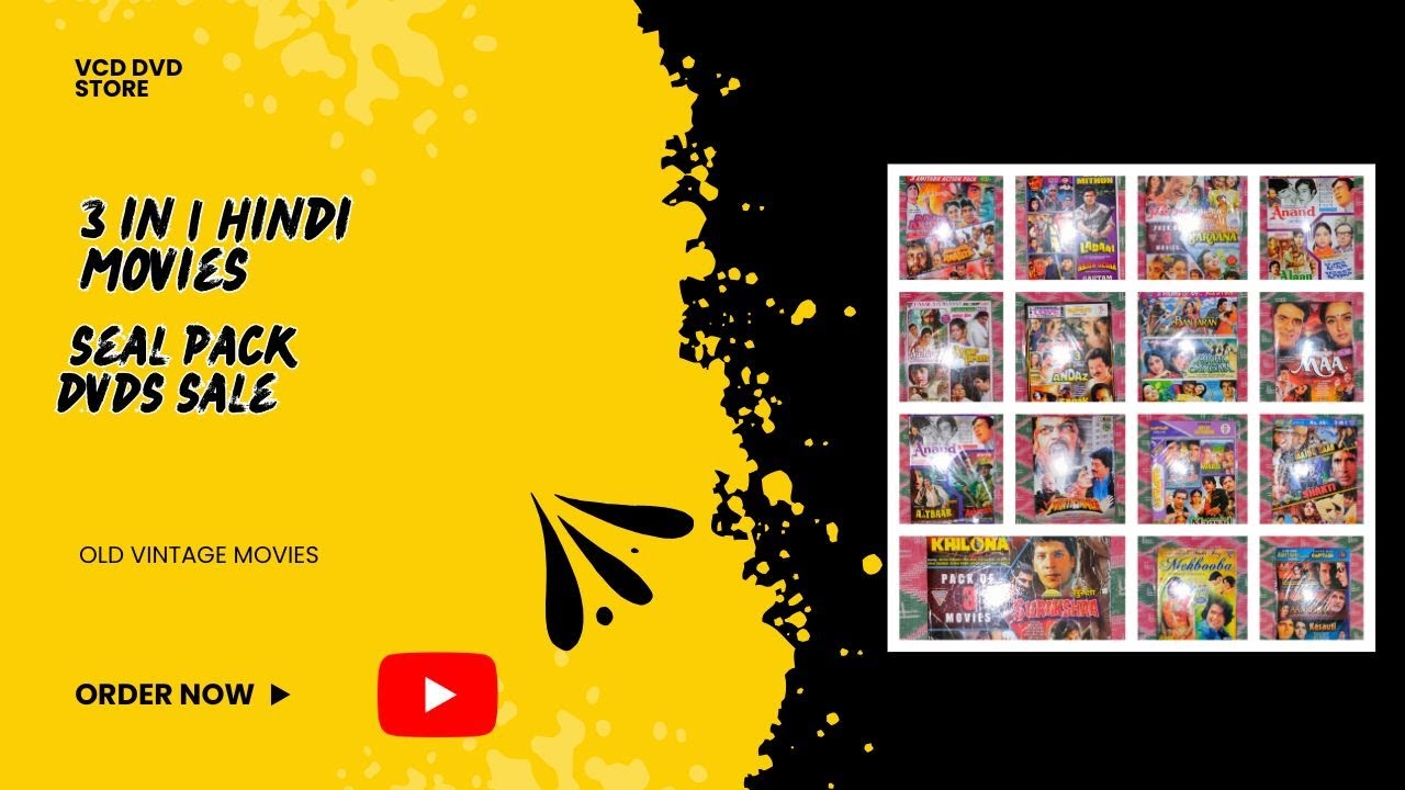 3 IN 1 Hindi Movies Seal Pack DVDs Sale Call 9874232214 #sale #dvd #hindi #movie