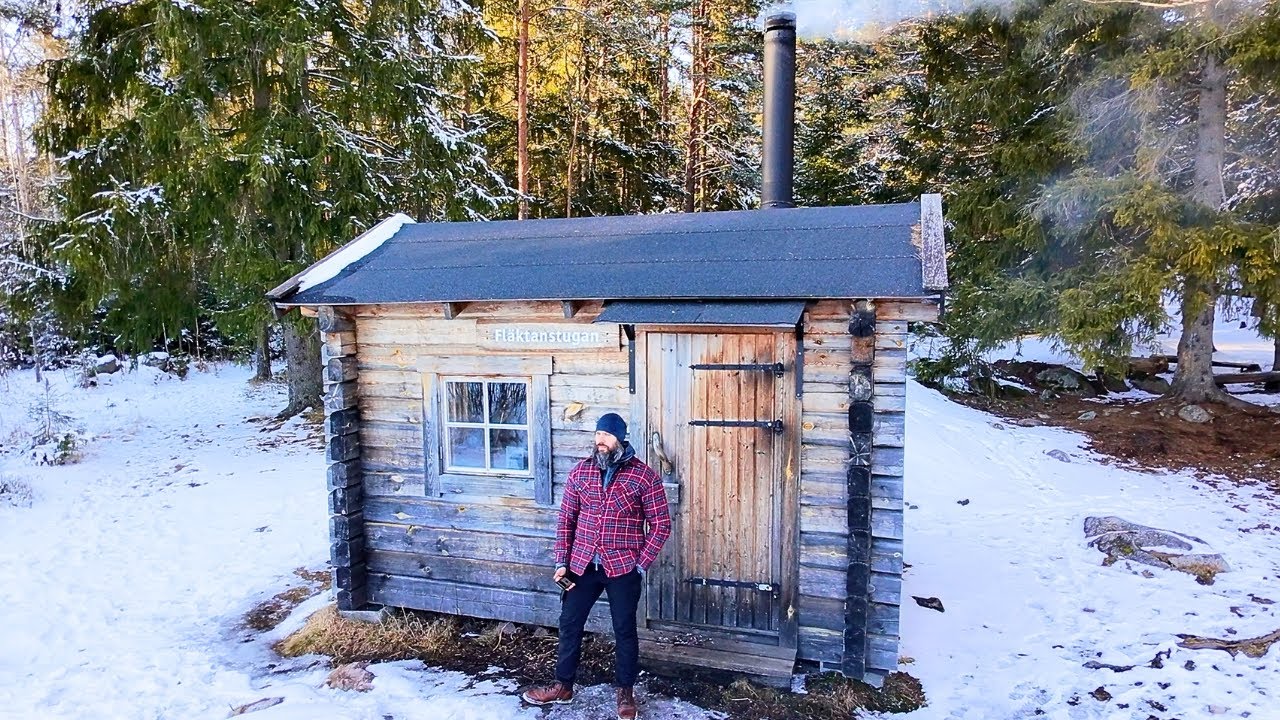 Vintertur till Fläktanstugan ❄️ Sol, snö & grillad korv i perfekt vinterväder! | Upplandsleden