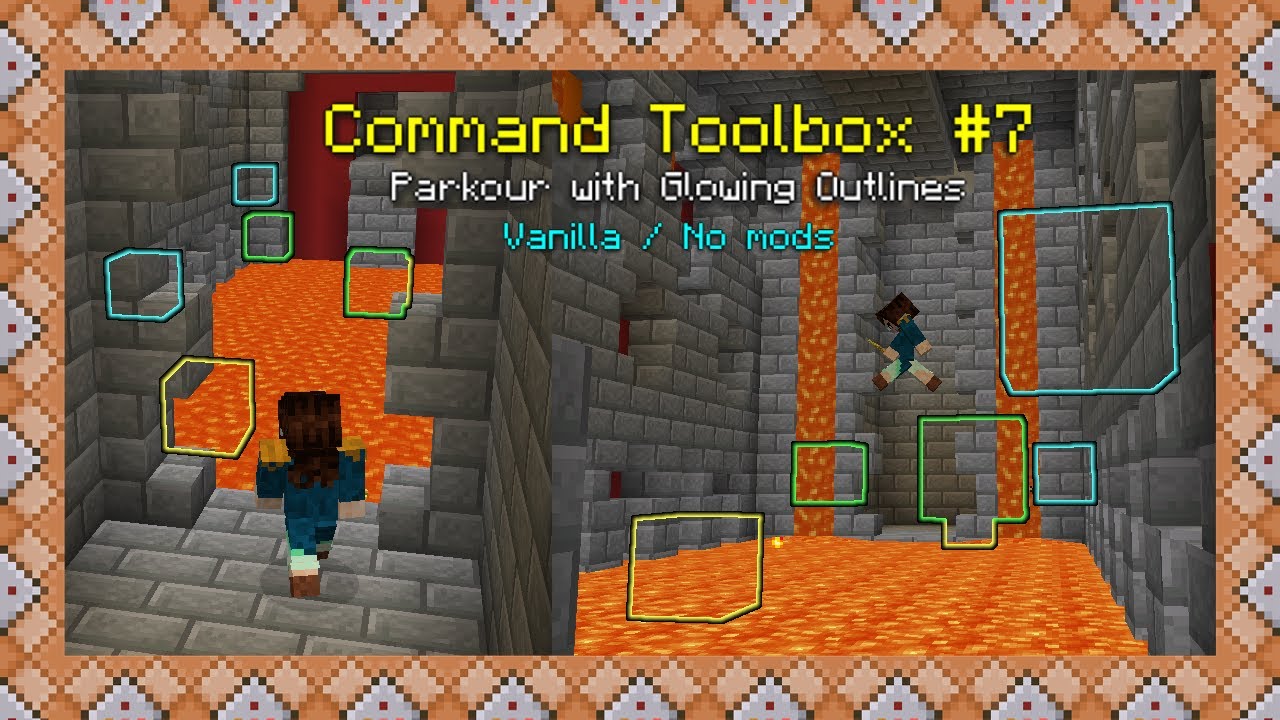 How I Made a Parkour Course with Glowing Outlines | Minecraft Java 1.17+ | Command Toolbox #7